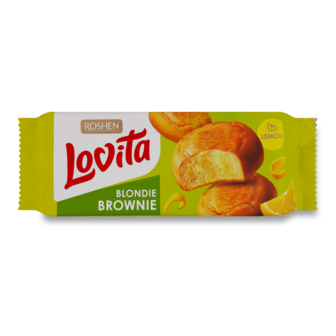 Печиво "Lovita Brownie" з лимоном ТМ Рошен, 152г