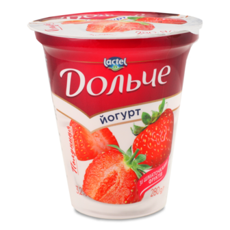 Йогурт полуниця 1,5% ТМ Дольче, 280г