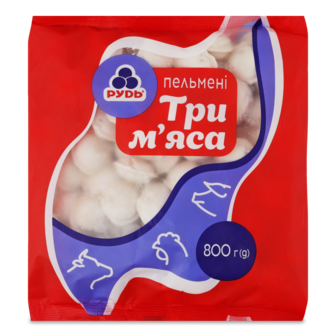 Пельмені "Три м'яса" ТМ Рудь, 800 г
