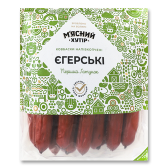 Ковбаски "Єгерські" ТМ М'ясний хутір, ціна за 1кг