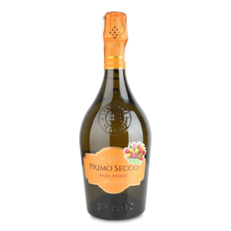 Вино ігристе "Primo Secco" біле напівсухе ТМ Шабо, 0,75л