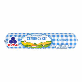 Морозиво Рудь Селянське туба ДСТУ 4733:2007 500г