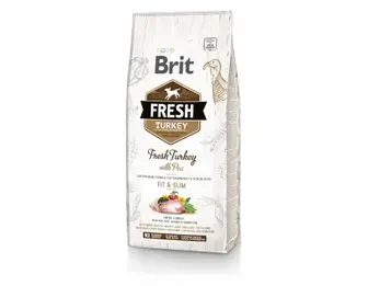 Brit Fresh Turkey with Pea Adult Fit & Slim для дорослих собак усіх порід (індичка), 12 кг