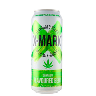 Пиво X-mark Flavoured Beer Cannabis CAN світле фільтроване 0,5 л