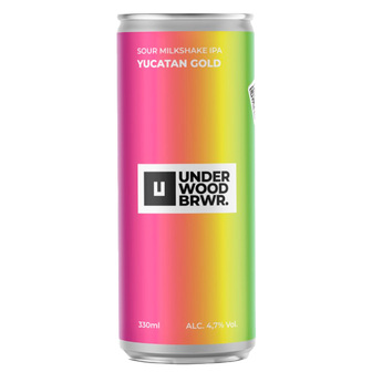 Пиво Underwood Yucatan Gold світле нефільтроване 0,33 л