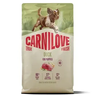 Сухий корм для цуценят Carnilove True Fresh Puppy 4 кг - качка