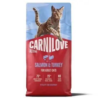 Сухий корм для котів Carnilove Active 6 кг - лосось та індичка