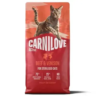 Сухий корм для котів Carnilove Active Sterilised 6 кг - яловичина та оленина