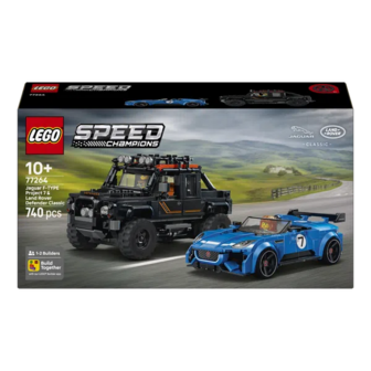 Конструктор LEGO Speed Champions Jaguar Project 7 та Land Rover Defender 77264