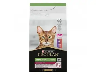 Pro Plan Sterilised Duck & Liver Сухий корм для кастрованих/стерилізованих котів та кішок з качкою та печінкою, 1,5 кг
