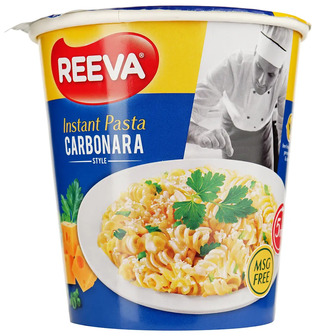 Макарони швидкого приготування Reeva зі смаком Карбонара, 70 г (930316)