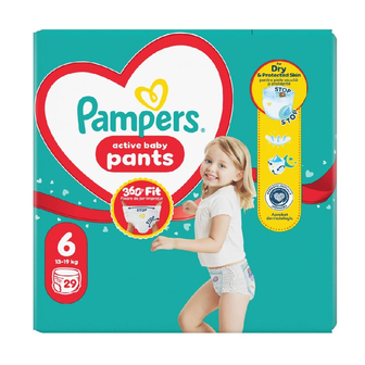Підгузки-трусики 29 шт Pampers (6) дитячі 13-19 кг, м/уп 