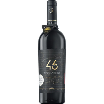 Вино 46 Parallel Grand Admiral Saperavi Merlot марочне 2019 червоне сухе 0.75 л 13.5% (4820233641131)