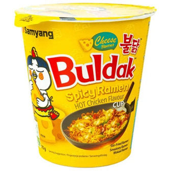 Рамен Buldak Ramen Гострий Курячий Сир в стакані 70 г