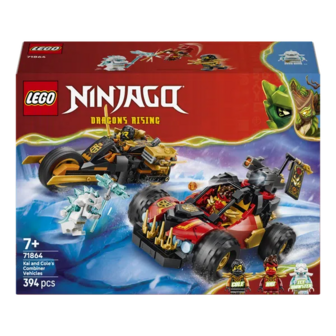 Конструктор LEGO NINJAGO Комбіновані транспортні засоби Кая та Коула 71864