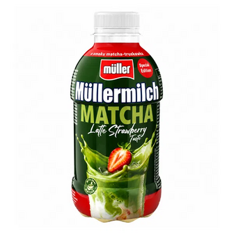Напій молочний Mullermilch матча-полуниця 1,4% (400г)