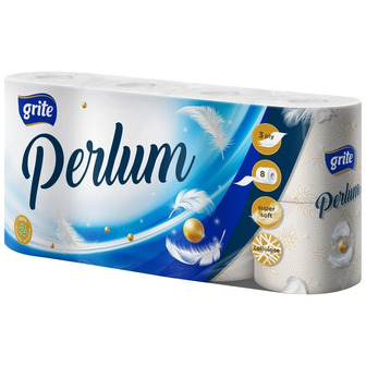 Туалетний папір Grite Perlum 3 шара 13.92 м 8 рулонів (4770023000856)