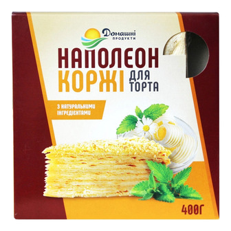 Коржі Домашні продукти Наполеон 400 г