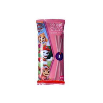 Соломка Рома Magic Sticks глазурована зі смаком полуниці 60г