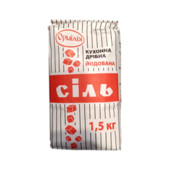 Сіль Ормілія Йодована поварена 1,5кг