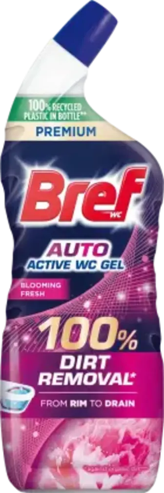 Засіб для чищення унітаза Bref Auto Color Active Квіткова свіжість 750 мл