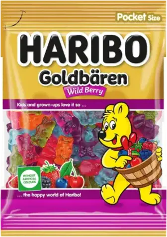 Цукерки желейні Haribo Ведмедики зі смаком Дикі ягоди 80 г