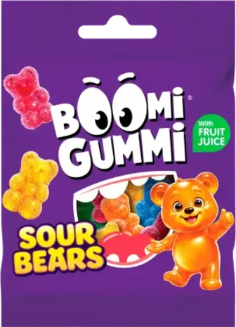 Цукерки желейні Boomi Gummi Sour Bears 25 г