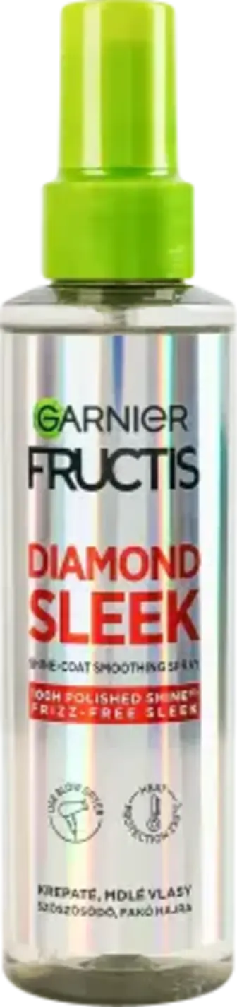 Спрей Garnier Fructis Keratin sleek Розгладження та надання блиску для пухнастого та сухого волосся 150 мл