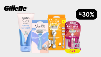  До -30% на засоби для жіночого гоління Gillette