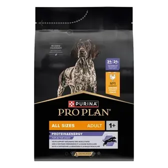 Cухий корм для собак Pro Plan Adult All Sizes Protein & Energy 3 кг - курка