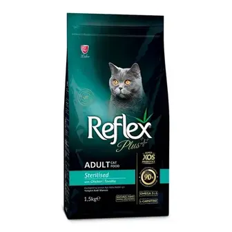 Сухий корм для котів Reflex Plus Adult Sterilised 1,5 кг - курка