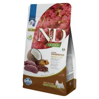 Cухий корм для собак Farmina N&D Quinoa Skin & Coat Grain Free Adult Mini 800 г - оленина та кокос