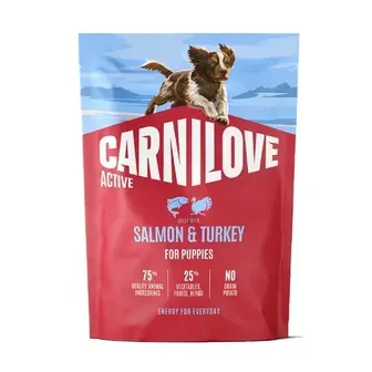 Сухий корм для цуценят Carnilove Active Puppy 1,5 кг - лосось та індичка