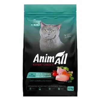 Сухий корм для котів AnimAll Adult Sterilized 12 кг - курка та ягня