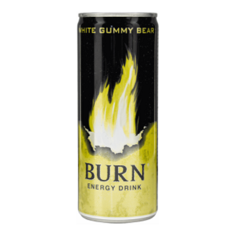 Напій Burn White Gummy Bear енергетичний безалкогольний з/б 0,25л