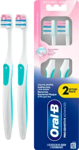 Зубна щітка Oral-B Pro-Sensitive Advanced Екстрам'яка 2 шт