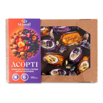 Цукерки Stimul Асорті чорнослив-курага з горіхом (250г)