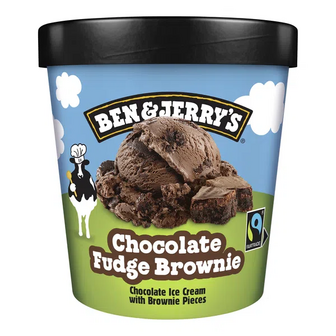 Морозиво Ben&Jerry's з какао зі шматочками брауні 12% (408г)