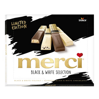Шоколад Merci чорний та білий (240г)