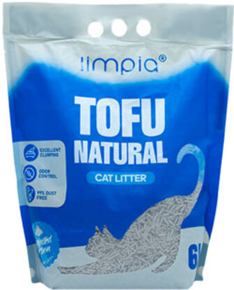 Limpia Tofu Соєвий наповнювач для котячого туалету, з активованим вугіллям (6 л)