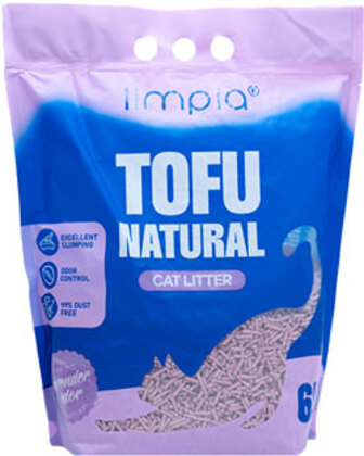 Limpia Tofu Соєвий наповнювач для котячого туалету, з ароматом лаванди (6 л)