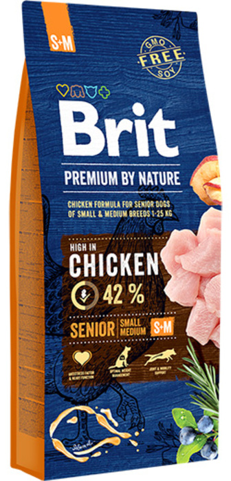 Brit Premium Senior S+M (3 кг)