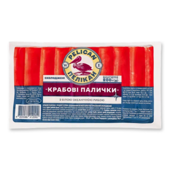 Палички крабові «Пелікан» охолоджені (200г)