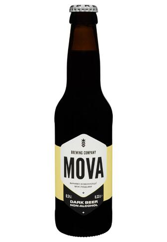 Пиво Dark Non-Alcohol темне Mova безалкогольне нефільтроване 0,33 л