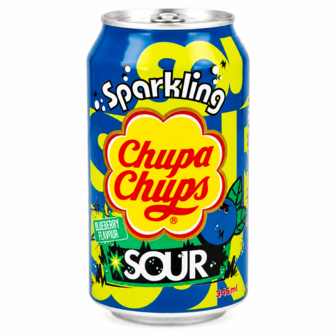 Напій б/а Chupa Chups Sour Sour Blueberry ж/б 345 мл