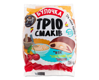 Булочка «Кулиничі» «Тріо смаків» (110г)