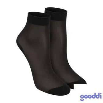 Шкарпетки капронові Gooddi 20 den чорні 2 пари