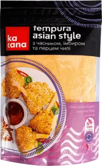 Панірувальна суміш Katana Tempura Asian Style без глютену 120 г