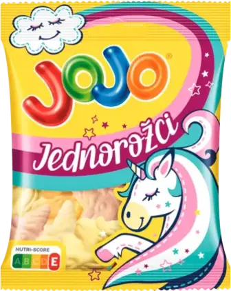 Цукерки JOJO Єдинороги желейні 80 г