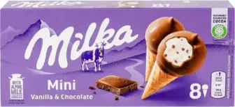 Морозиво Milka ріжок мультипак 8 шт 140 г
